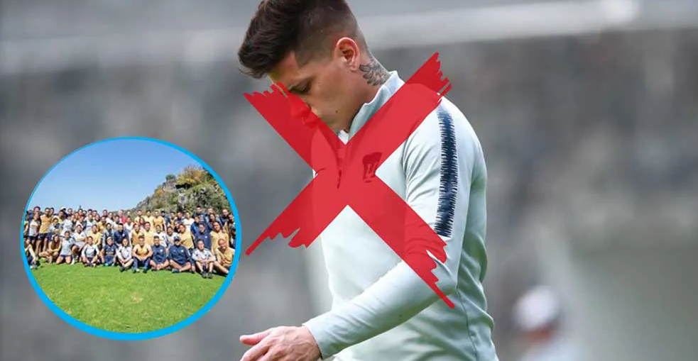 Pumas: Eliminan a Iturbe de la foto del recuerdo… ¡No lo invitaron!