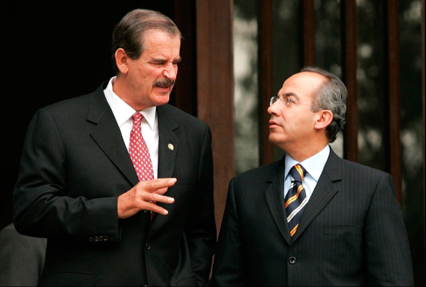 Vicente Fox dice que “se vomita” en Felipe Calderón