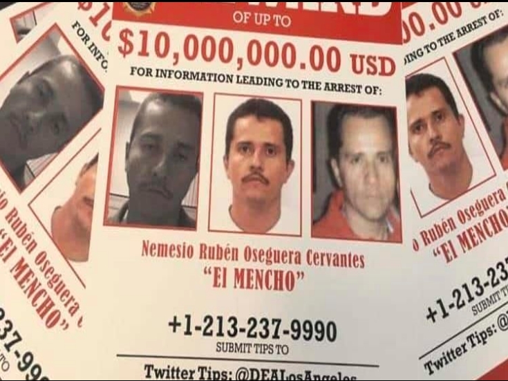 DEA ofrece 10 millones de dólares por la captura de ‘El mencho’