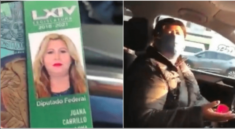 Diputada de Morena intenta evitar infracción y la llaman #LadyCharola (VIDEO)