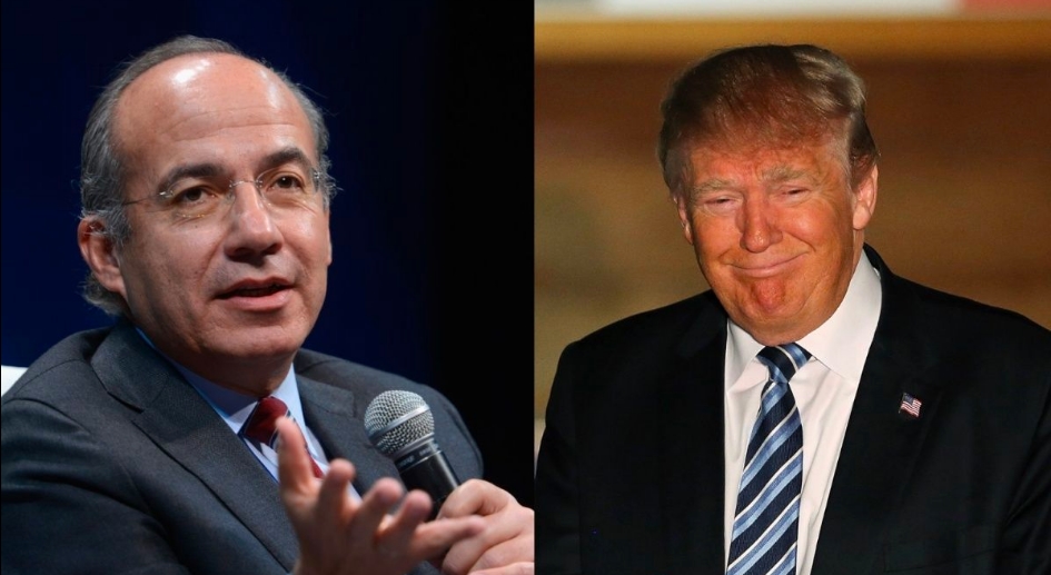 Felipe Calderón es llamado “gallina teporocha” por borrar un tuit contra Donald Trump