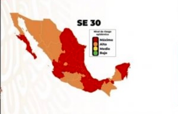 Semáforo epidemiológico en Quintana Roo se mantiene en naranja para el norte y rojo para el sur