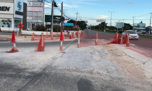 Padece Playa del Carmen por la inmovilidad generada por el cierre de calles y avenidas