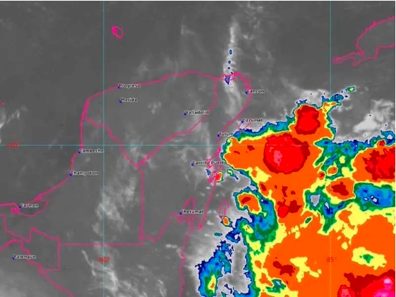 Emiten Alerta Verde en Chetumal y Bacalar por tormenta tropical ‘Nana’