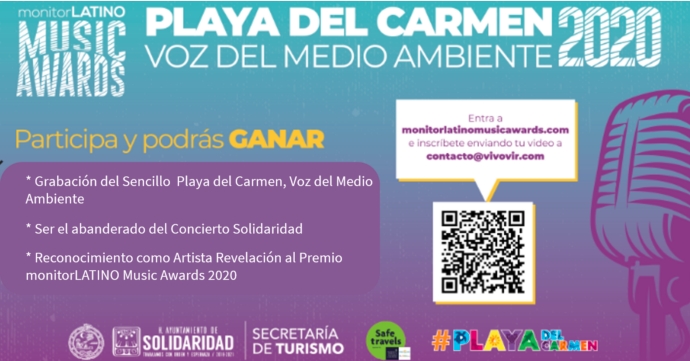 CONVOCAN A “CONCURSO PLAYA DEL CARMEN, VOZ DEL MEDIO AMBIENTE” PARA PROMOVER NUEVOS VALORES A NIVEL INTERNACIONAL