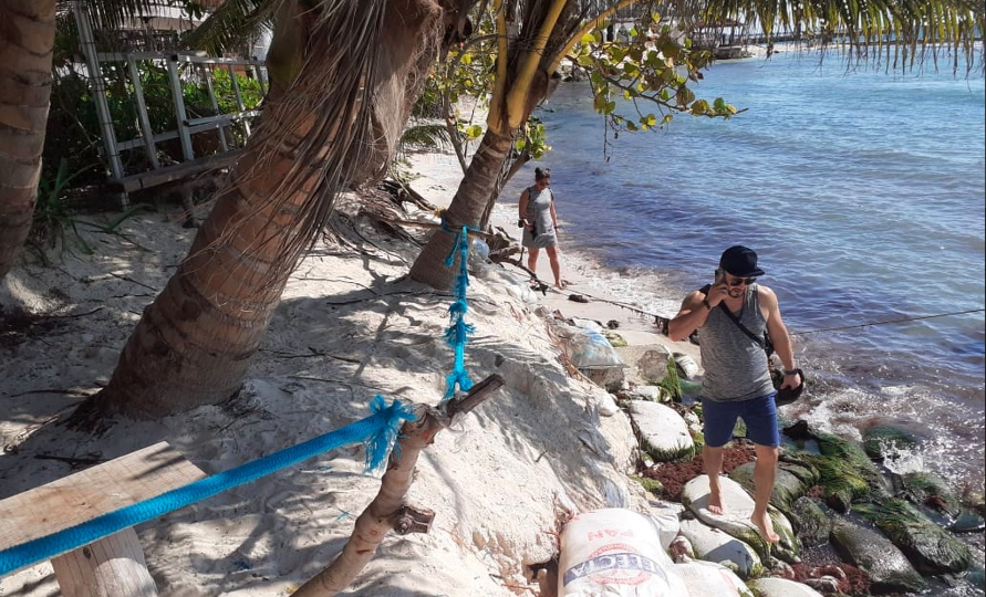 Vuelve a registrarse erosión en la zona costera de Playa del Carmen