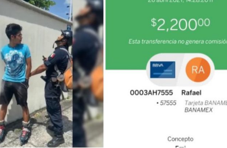 Policía de Rubén Oyarvide detiene a joven por patinar en la calle y lo extorsionan con 2 mil 200 pesos en El Torito