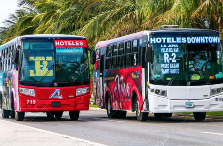 Reactivarán transporte público el cien por ciento en Cancún