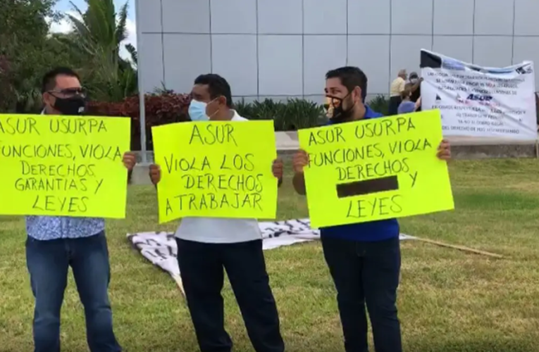 Cancún: Protestan transportistas del aeropuerto por ‘cobro de piso’ de Asur