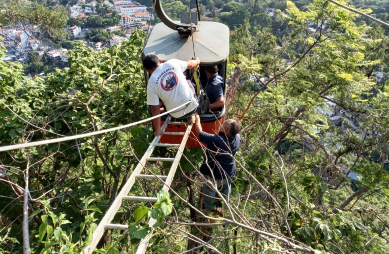 Se revienta cable de contrapeso del teleférico de Taxco de Alarcón