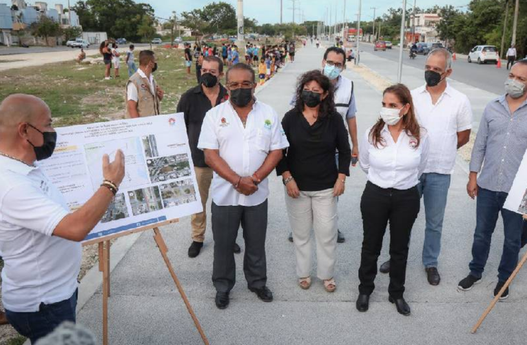 Autoridades supervisan avance de obra en el parque de la equidad