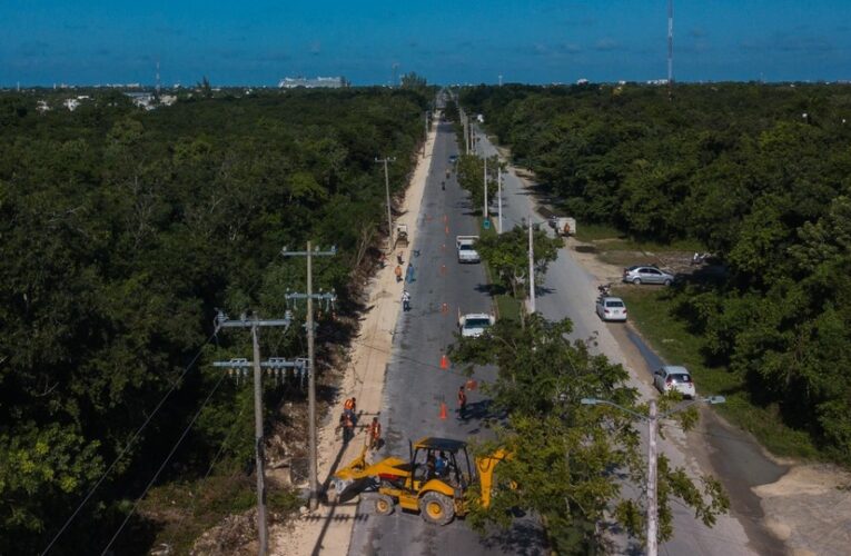 Juanito Alonso impulsa el desarrollo de Cozumel con obra de ciclovía