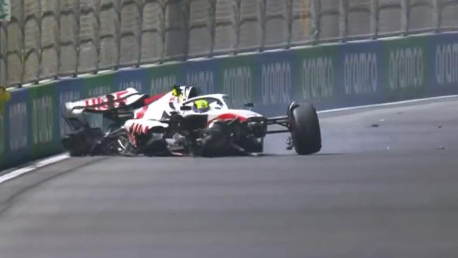 Accidente de Mick Schumacher en Arabia Saudita