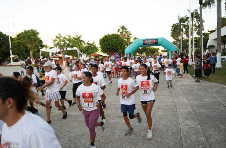 Realizan en Cozumel la carrera «Acabemos con la Polio» 5K