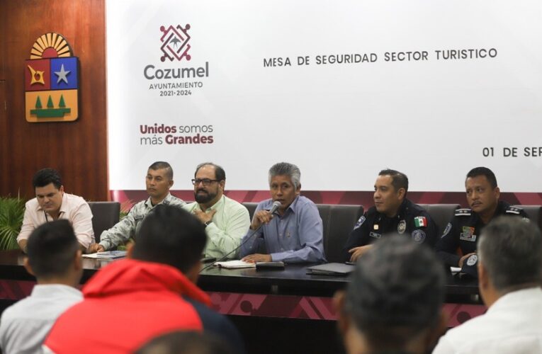 Sesionan la Mesa de Seguridad Sector Turístico