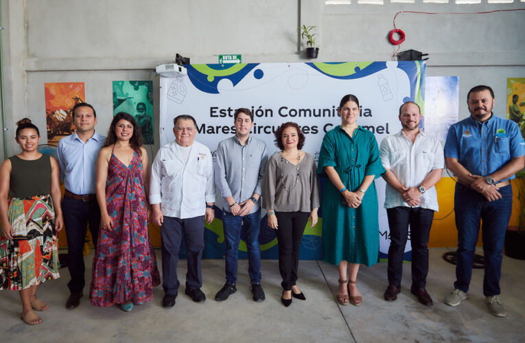 Juanita Alonso en la inauguración de planta recicladora