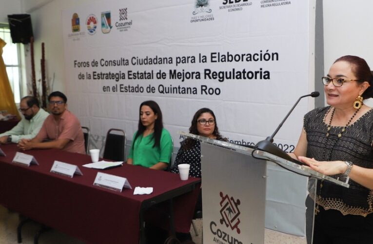 Realizan “Foro De Consulta Para La Estrategia Estatal De Mejora Regulatoria” en Cozumel