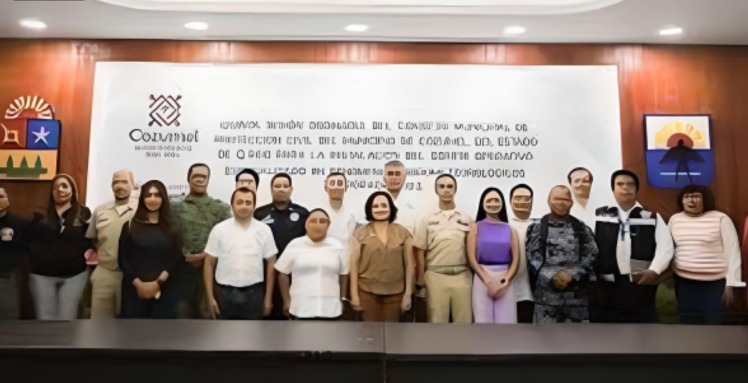 Rinden protesta integrantes del COEFH en Cozumel