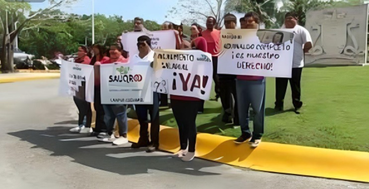 Trabajadores de la UAQROO en Cozumel solicitan mejoras laborales