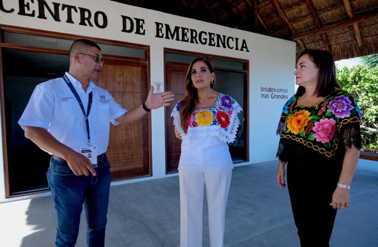 Destaca Gobernadora construcción del Centro de Emergencias para atención de la ciudadanía en el sur de la isla de Cozumel