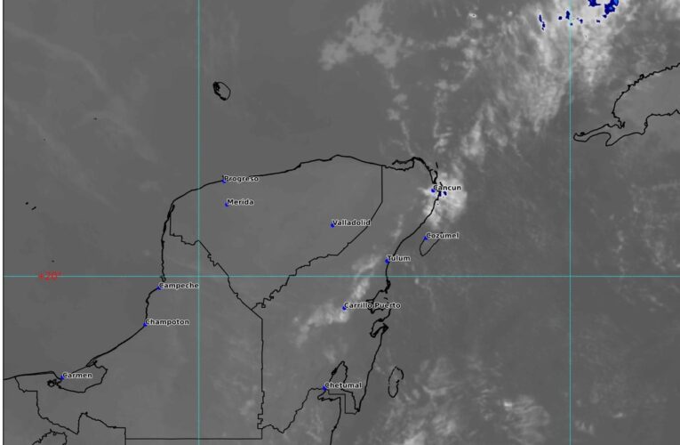 Prevén chubascos y lluvias aisladas en la Península de Yucatán