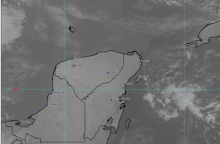 Sin pronóstico de lluvias en la Península de Yucatán