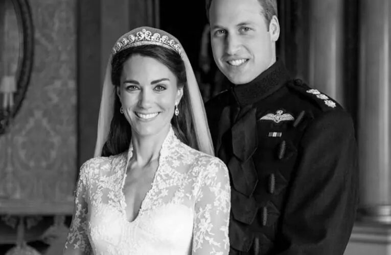 Kate Middleton y el príncipe William comparten foto inédita de boda en su 13 aniversario