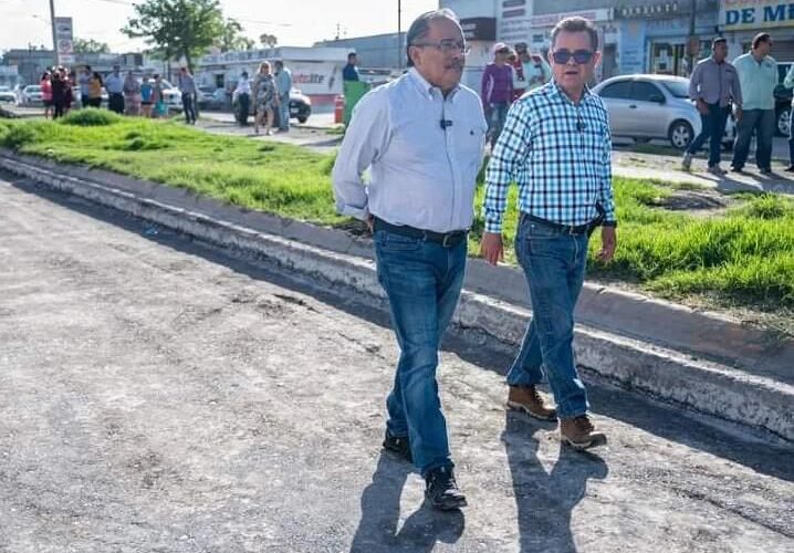 Presidente Municipal de Escobedo, Andrés Mijes, supervisa avance integral en la obra de la Avenida Agualeguas