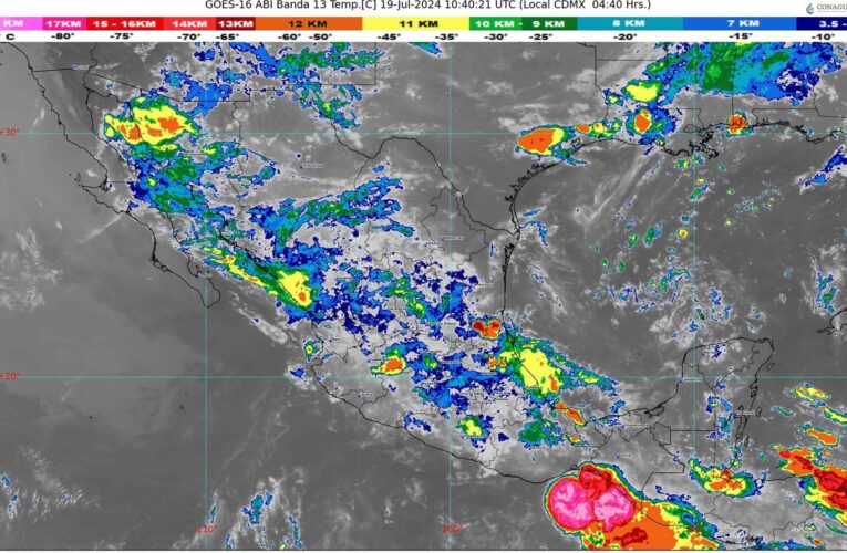 PRONOSTICAN LLUVIAS Y CALOR EN EL TERRITORIO MEXICANO