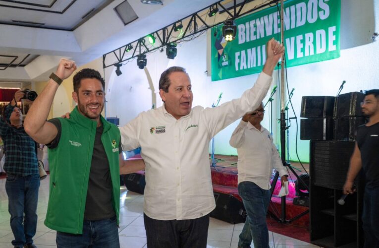 Pepe Couttolenc reitera su compromiso de fortalecer a la Familia Verde de Ecatepec