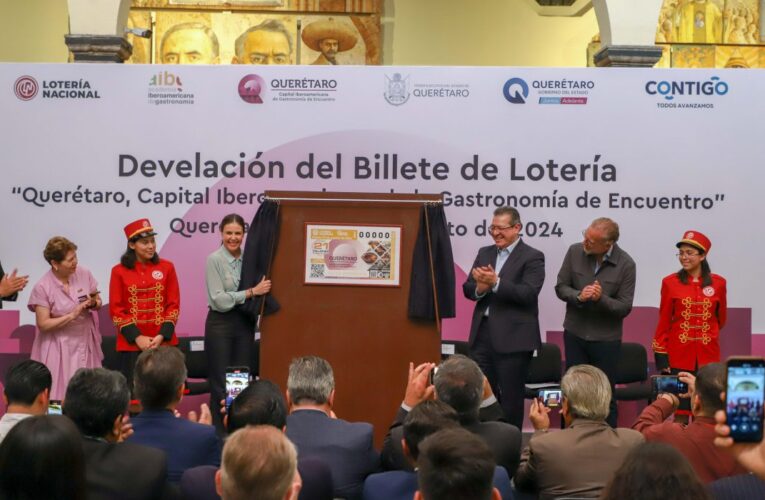 Emite Lotería Nacional, billete conmemorativo de Querétaro