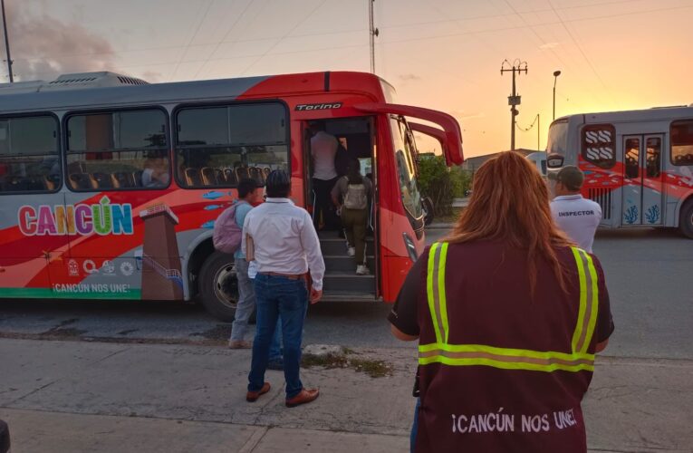 Inician operativos de supervisión en el cobro de transporte urbano