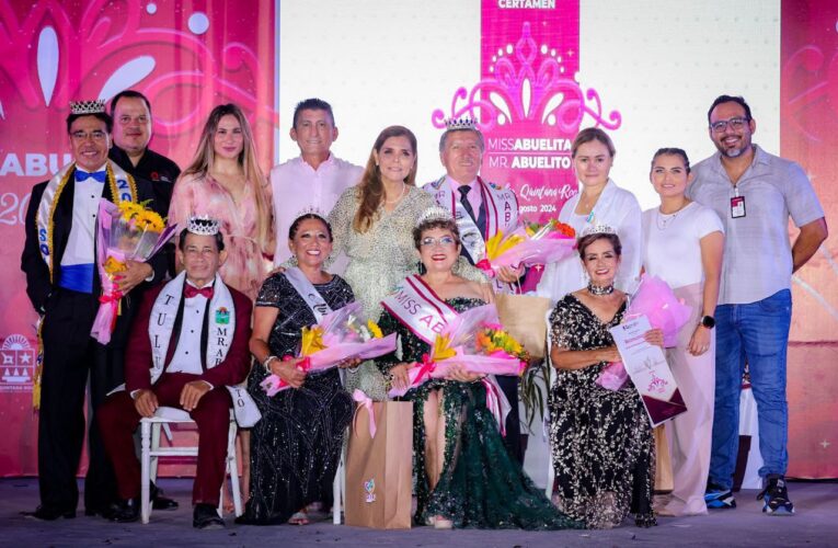 Celebra el DIF Quintana Roo el Certamen Miss Abuelita y Mr. Abuelito Quintana Roo 2024