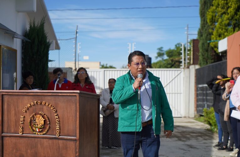 Pepe Cinto anuncia nuevo domo para la escuela Donato Bravo Izquierdo en Juan C. Bonilla