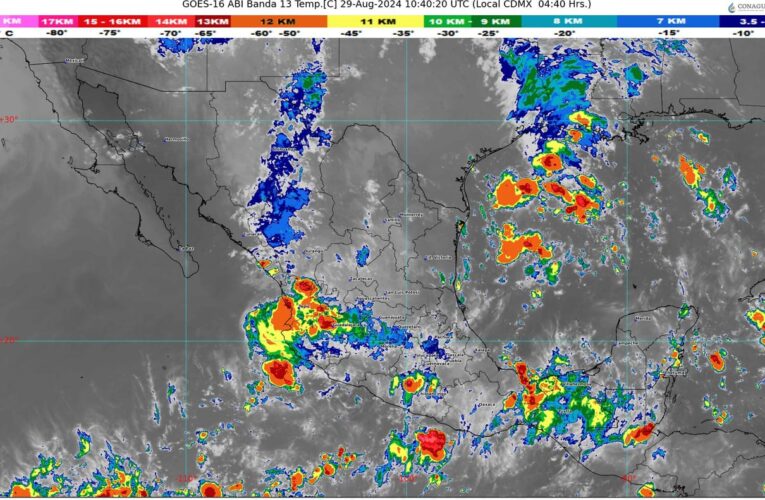 Pronostican lluvias en la mayor parte del territorio nacional