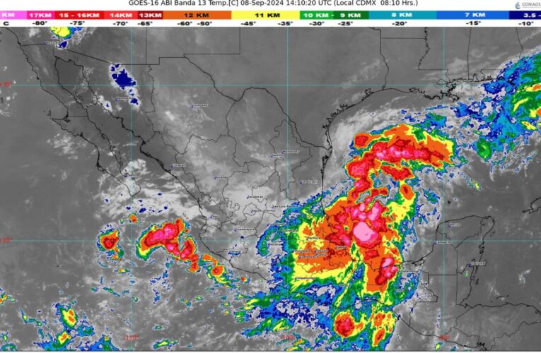 Pronostican lluvias extraordinarias en el oriente y sureste de México