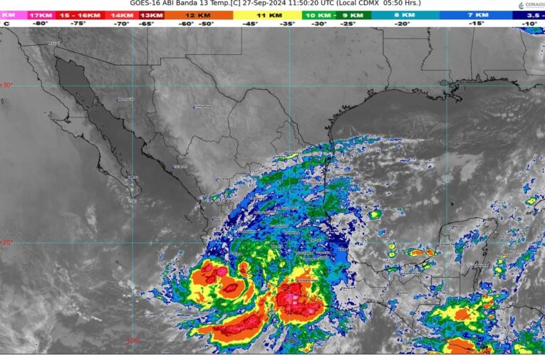 El huracán John vuelve impactar el Occidente de México