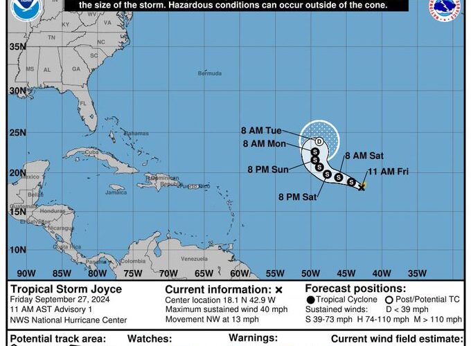 Se forma Tormenta Tropical Joyce, sin peligro para Quintana Roo