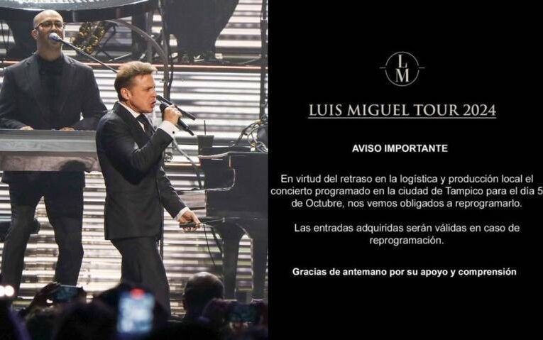 Luis Miguel canceló su concierto en Tampico y deja a sus fans en la incertidumbre