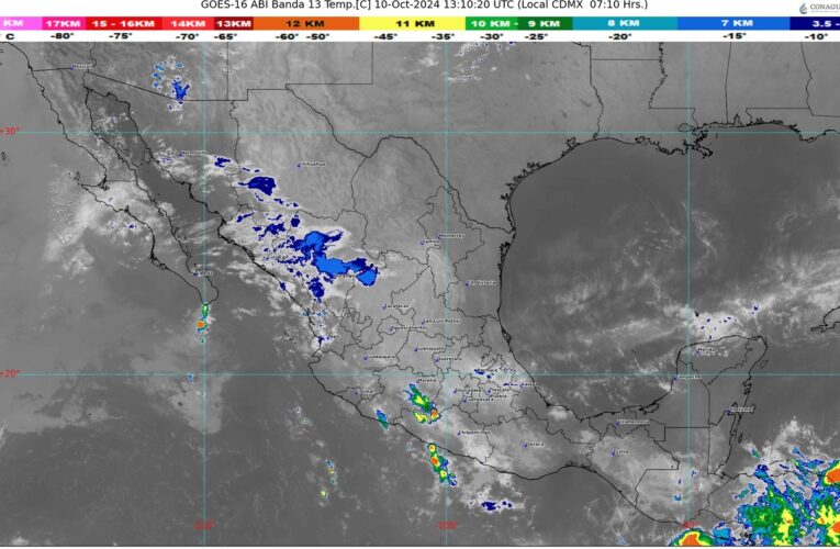 Pronostican lluvias fuertes en el occidente, sur y sureste de México