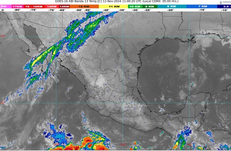 Frente frío se desplazará en México