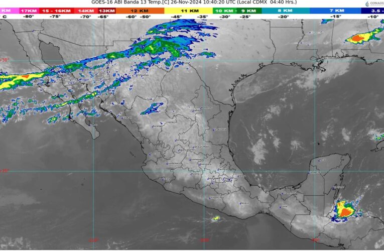 El frente frío número 11 se extenderá sobre el norte y noreste de México