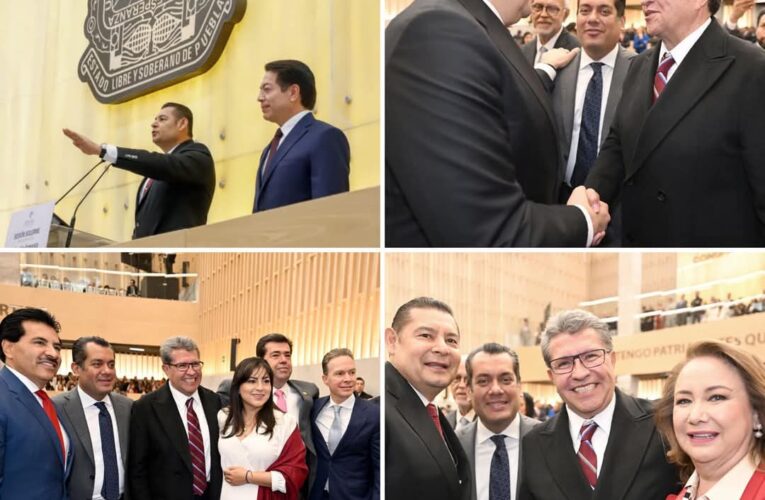 Ricardo Monreal felicita a Alejandro Armenta, nuevo Gobernador de Puebla