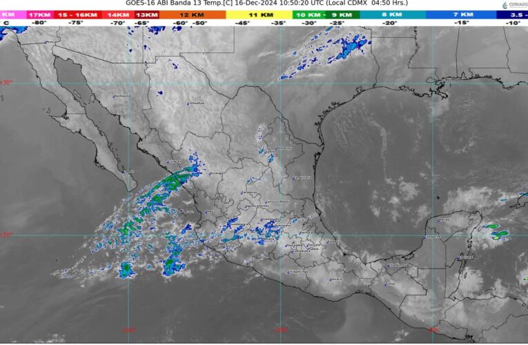 El frente frío número 15 afecta a México