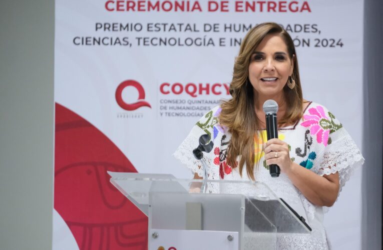 Mara Lezama entrega a 11 mujeres y 7 hombres el Premio Estatal de Humanidades, Ciencias, Tecnología e Innovación 2024