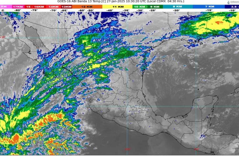 El frente frío 25 se extenderá sobre México