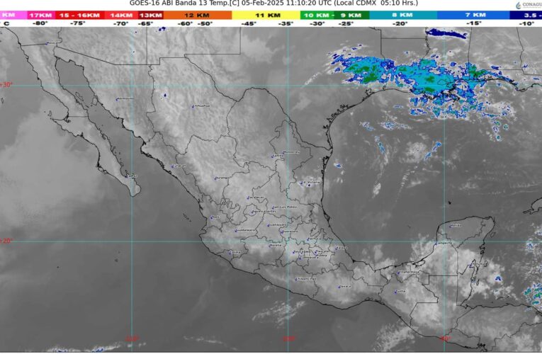 Lloverá en el oriente, centro, sur y sureste de México, incluida la península de Yucatán