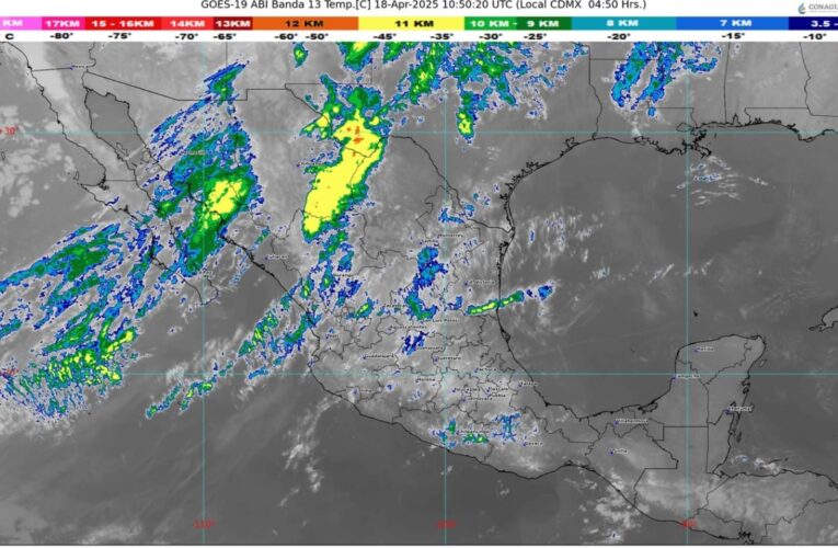 Escasa probabilidad de lluvia y ambiente caluroso en gran parte de México