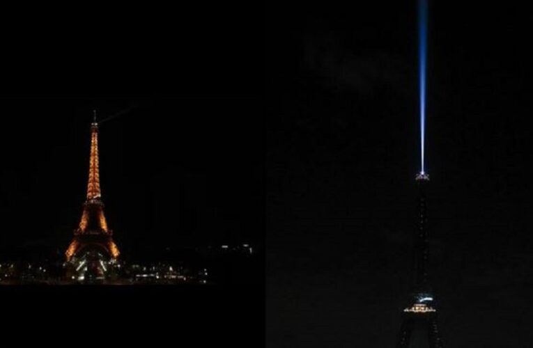 Apagan las luces de la torre Eiffel, en París, en señal de duelo por la muerte del papa Francisco