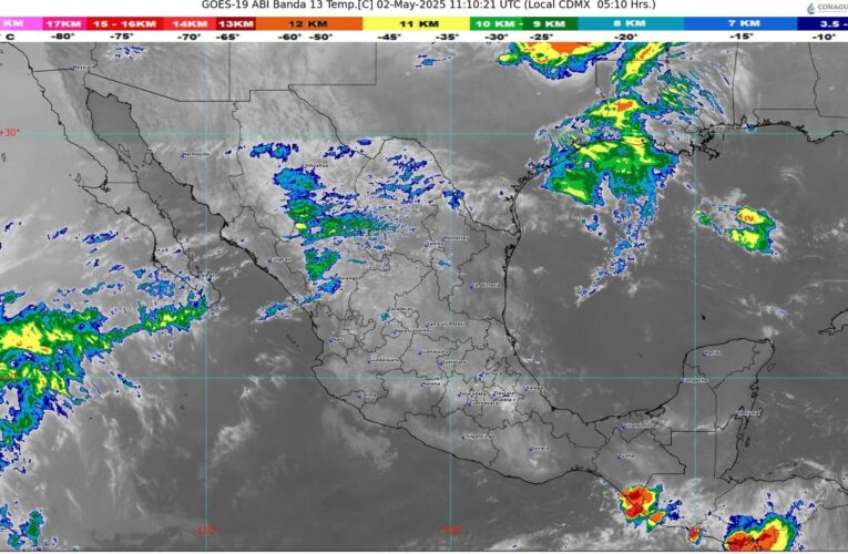 Frente frío ocasionara lluvias y vientos fuertes en el norte de México